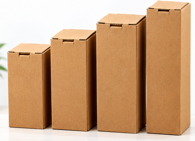 Lock Parcel Non-Printed Carton Box | E-commerce Packaging Box Bangladesh