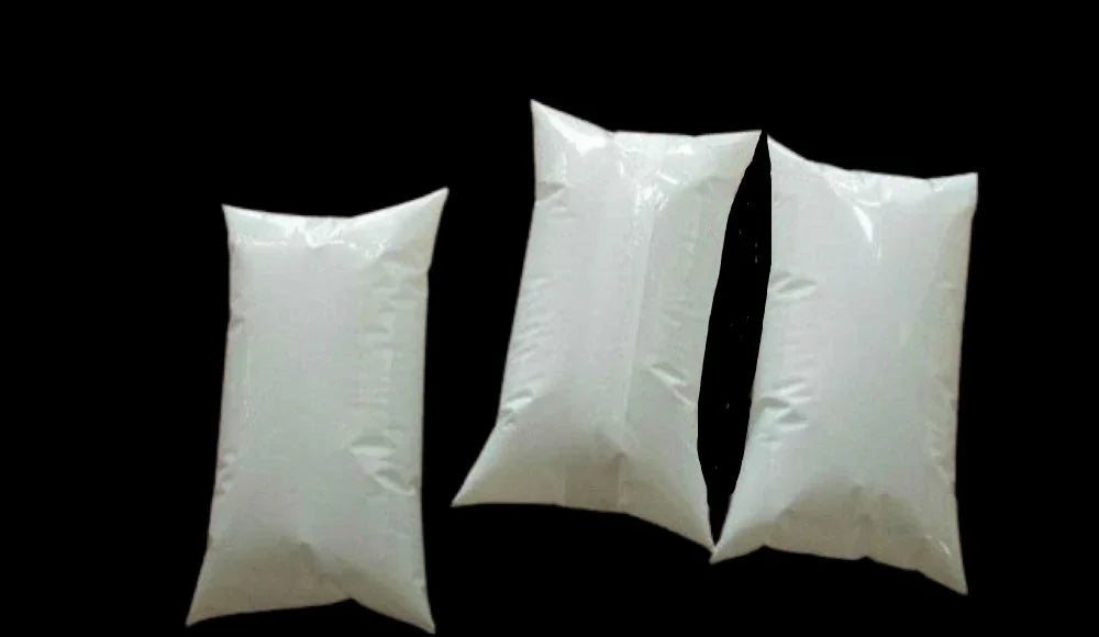 Double layer milky white plastic bag