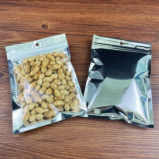 One side transparent zipper 