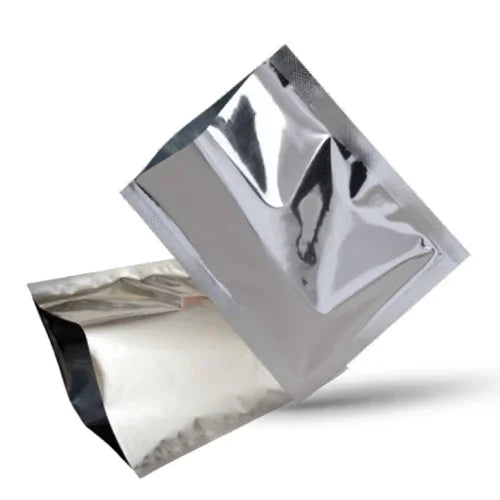 Silver packaging pouch for spices and snacks