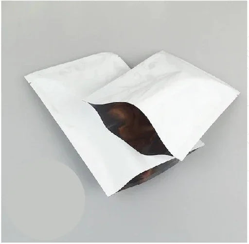 White food packaging sachet pouch