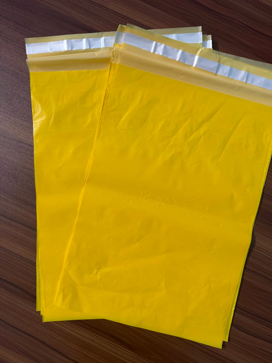 Yellow Courier Poly Bag
