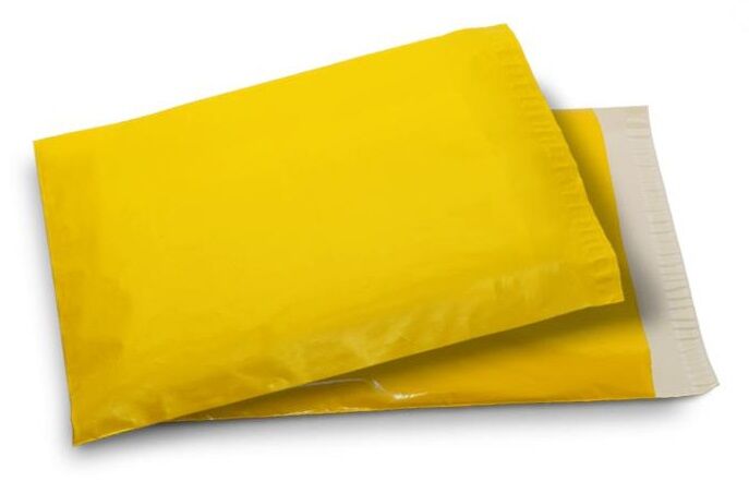 yellow courier poly 